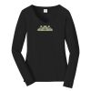 Ladies Long Sleeve Fan Favorite V Neck Tee Thumbnail