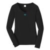 Ladies Long Sleeve Fan Favorite V Neck Tee Thumbnail