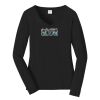 Ladies Long Sleeve Fan Favorite V Neck Tee Thumbnail