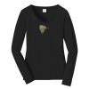 Ladies Long Sleeve Fan Favorite V Neck Tee Thumbnail