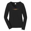 Ladies Long Sleeve Fan Favorite V Neck Tee Thumbnail