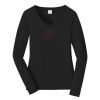 Ladies Long Sleeve Fan Favorite V Neck Tee Thumbnail
