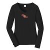Ladies Long Sleeve Fan Favorite V Neck Tee Thumbnail