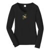 Ladies Long Sleeve Fan Favorite V Neck Tee Thumbnail