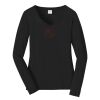 Ladies Long Sleeve Fan Favorite V Neck Tee Thumbnail