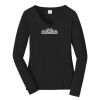 Ladies Long Sleeve Fan Favorite V Neck Tee Thumbnail