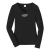 Ladies Long Sleeve Fan Favorite V Neck Tee Thumbnail