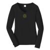 Ladies Long Sleeve Fan Favorite V Neck Tee Thumbnail