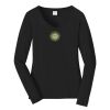 Ladies Long Sleeve Fan Favorite V Neck Tee Thumbnail