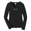 Ladies Long Sleeve Fan Favorite V Neck Tee Thumbnail