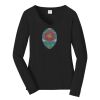 Ladies Long Sleeve Fan Favorite V Neck Tee Thumbnail