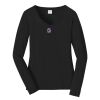 Ladies Long Sleeve Fan Favorite V Neck Tee Thumbnail