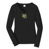 Ladies Long Sleeve Fan Favorite V Neck Tee Thumbnail
