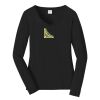 Ladies Long Sleeve Fan Favorite V Neck Tee Thumbnail