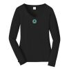Ladies Long Sleeve Fan Favorite V Neck Tee Thumbnail