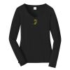 Ladies Long Sleeve Fan Favorite V Neck Tee Thumbnail