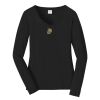 Ladies Long Sleeve Fan Favorite V Neck Tee Thumbnail