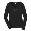 Ladies Long Sleeve Fan Favorite V Neck Tee Thumbnail