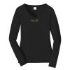 Ladies Long Sleeve Fan Favorite V Neck Tee Thumbnail