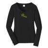 Ladies Long Sleeve Fan Favorite V Neck Tee Thumbnail