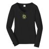 Ladies Long Sleeve Fan Favorite V Neck Tee Thumbnail