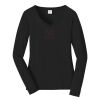 Ladies Long Sleeve Fan Favorite V Neck Tee Thumbnail