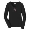 Ladies Long Sleeve Fan Favorite V Neck Tee Thumbnail