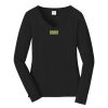 Ladies Long Sleeve Fan Favorite V Neck Tee Thumbnail