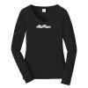 Ladies Long Sleeve Fan Favorite V Neck Tee Thumbnail
