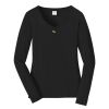 Ladies Long Sleeve Fan Favorite V Neck Tee Thumbnail