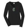 Ladies Long Sleeve Fan Favorite V Neck Tee Thumbnail