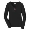 Ladies Long Sleeve Fan Favorite V Neck Tee Thumbnail