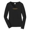 Ladies Long Sleeve Fan Favorite V Neck Tee Thumbnail