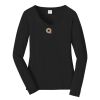 Ladies Long Sleeve Fan Favorite V Neck Tee Thumbnail