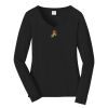 Ladies Long Sleeve Fan Favorite V Neck Tee Thumbnail
