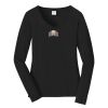 Ladies Long Sleeve Fan Favorite V Neck Tee Thumbnail