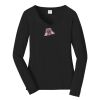 Ladies Long Sleeve Fan Favorite V Neck Tee Thumbnail