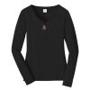 Ladies Long Sleeve Fan Favorite V Neck Tee Thumbnail