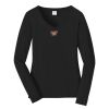 Ladies Long Sleeve Fan Favorite V Neck Tee Thumbnail