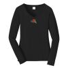 Ladies Long Sleeve Fan Favorite V Neck Tee Thumbnail