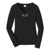 Ladies Long Sleeve Fan Favorite V Neck Tee Thumbnail