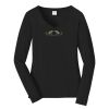 Ladies Long Sleeve Fan Favorite V Neck Tee Thumbnail