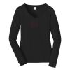 Ladies Long Sleeve Fan Favorite V Neck Tee Thumbnail