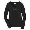 Ladies Long Sleeve Fan Favorite V Neck Tee Thumbnail