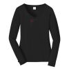 Ladies Long Sleeve Fan Favorite V Neck Tee Thumbnail