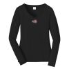 Ladies Long Sleeve Fan Favorite V Neck Tee Thumbnail