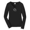 Ladies Long Sleeve Fan Favorite V Neck Tee Thumbnail