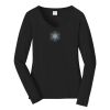 Ladies Long Sleeve Fan Favorite V Neck Tee Thumbnail