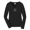 Ladies Long Sleeve Fan Favorite V Neck Tee Thumbnail