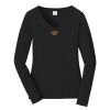 Ladies Long Sleeve Fan Favorite V Neck Tee Thumbnail